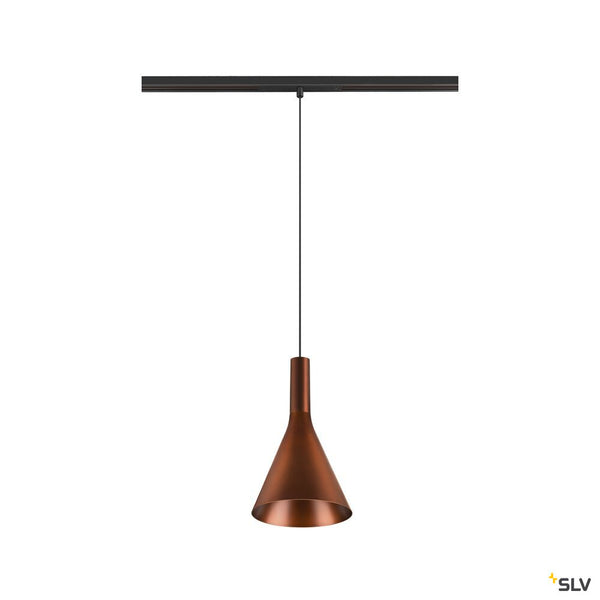 SLV LALU®, pendant light, 48V, Led Base, Mix&Match, 150cm, 8W, 3000K, DALI, bronze 1007747