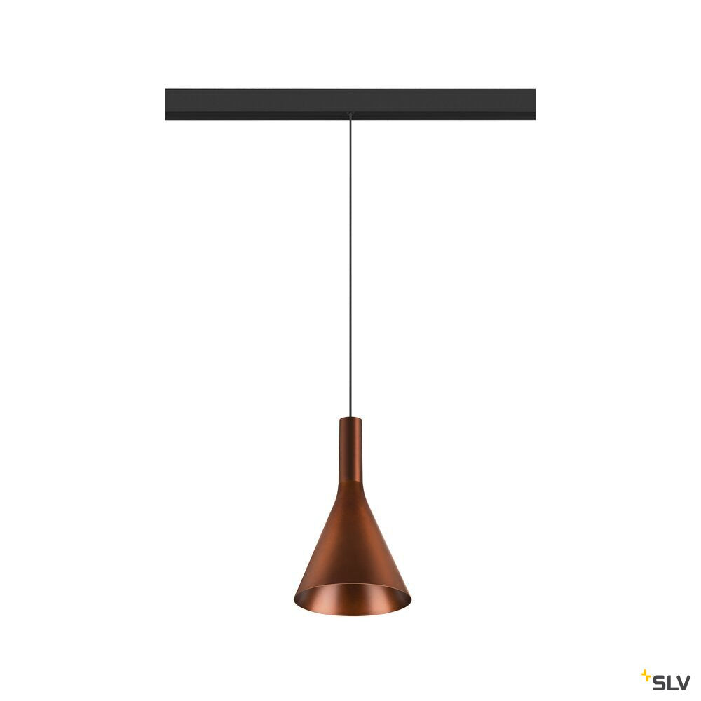 SLV LALU®, pendant light, 48V, Led Base, Mix&Match, 150cm, 8W, 3000K, DALI, bronze 1007747