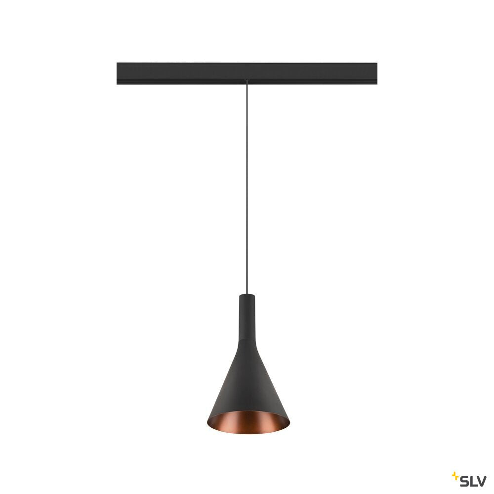 SLV LALU®, pendant light, 48V, Led Base, Mix&Match, 150cm, 8W, 3000K, DALI, black 1007749
