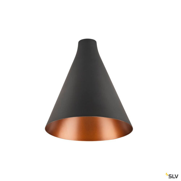 SLV LALU® CONE 15, Lampshade, Mix&Match, H:17 cm, black 1007532