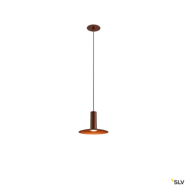 SLV LALU®, pendant light, Led Base, Mix&Match, recessed, 150cm, 9.5W, 3000K, PHASE, bronze 1007550