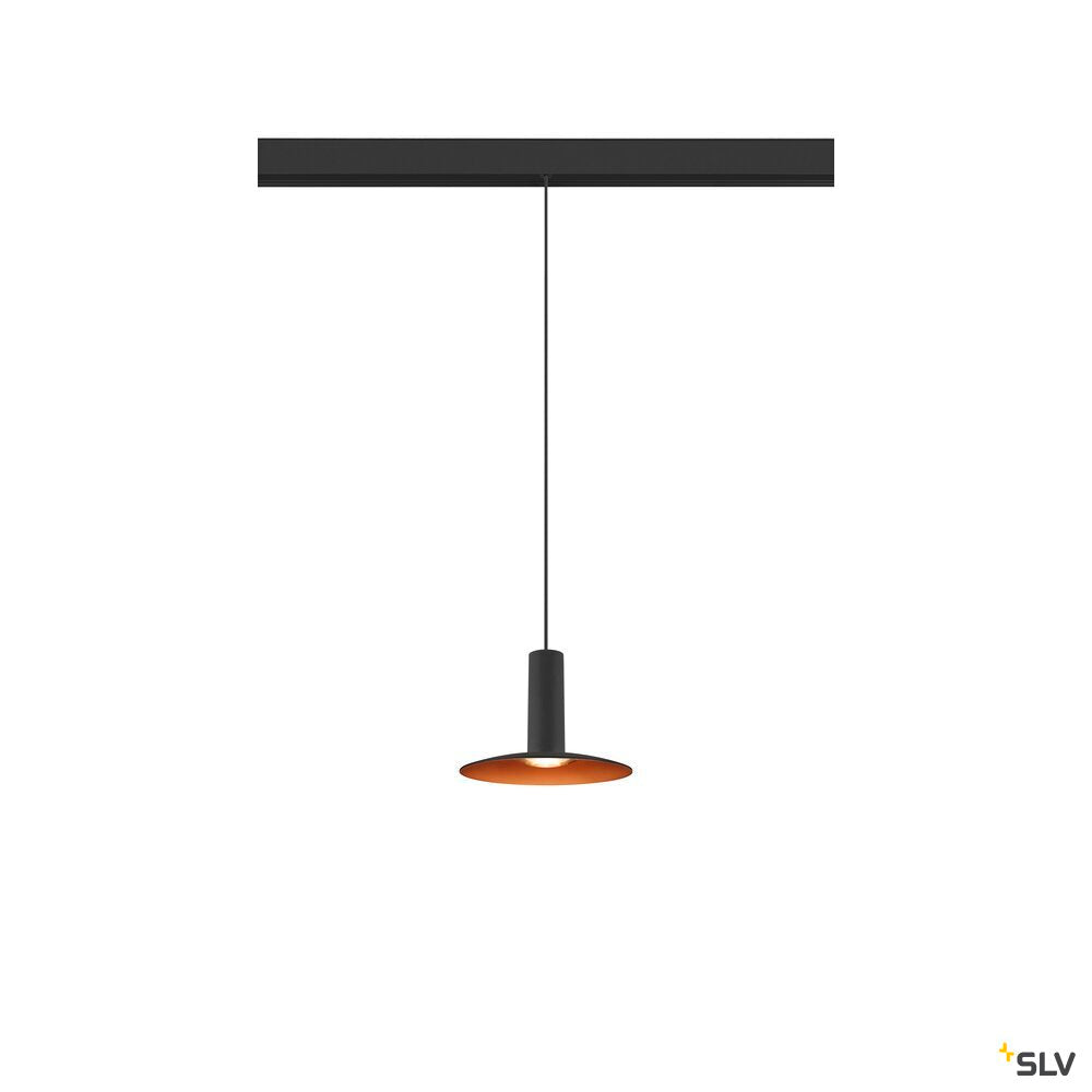 SLV LALU®, pendant light, 48V, Led Base, Mix&Match, 150cm, 8W, 3000K, DALI, black 1007749