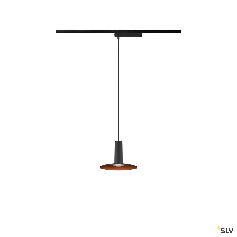 SLV LALU®, 1~pendant light, LPHASE, ED base, Mix&Match, pendant length 200 cm, 2700/3000K, 40°, black 1010288