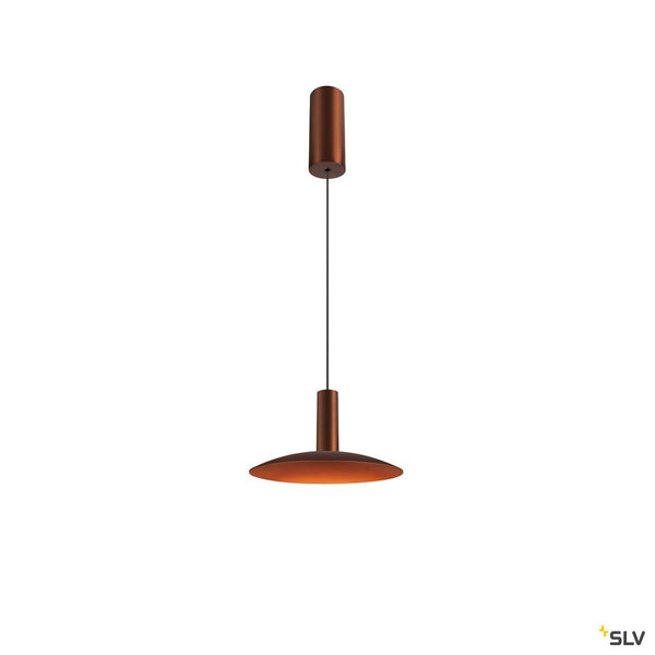 SLV LALU®, pendant light, Led Base, Mix&Match, 150cm, 9.5W, 3000K, PHASE, bronze 1007520