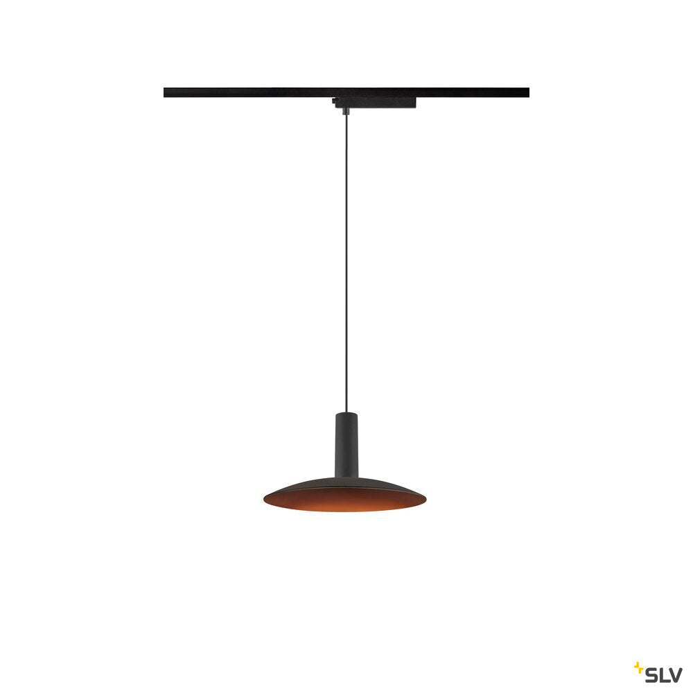SLV LALU®, 1~pendant light, LPHASE, ED base, Mix&Match, pendant length 200 cm, 2700/3000K, 40°, black 1010288