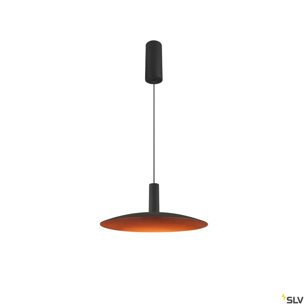 SLV LALU®, pendant light, Led Base, Mix&Match, 150cm, 9.5W, 3000K, PHASE, black 1007518