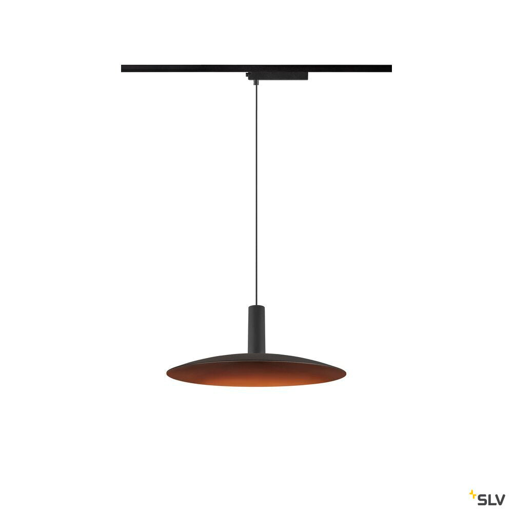 SLV LALU®, 1~pendant light, LPHASE, ED base, Mix&Match, pendant length 200 cm, 2700/3000K, 40°, black 1010288