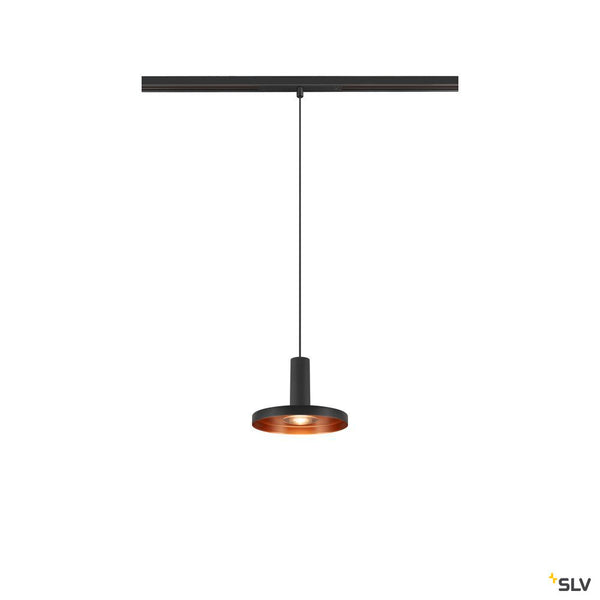 SLV LALU®, pendant light, 48V, Led Base, Mix&Match, 150cm, 8W, 3000K, DALI, black 1007749