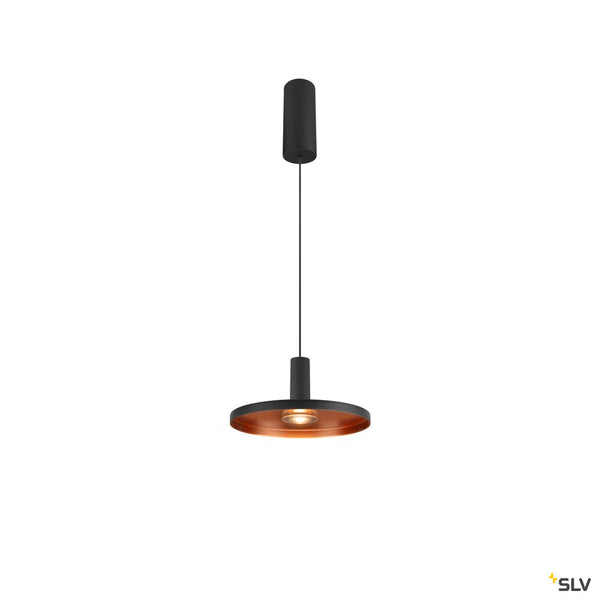 SLV LALU®, pendant light, Led Base, Mix&Match, 150cm, 9.5W, 3000K, PHASE, black 1007518