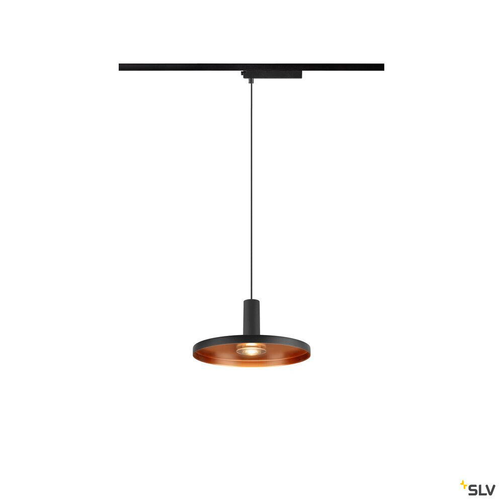 SLV LALU®, 1~pendant light, LPHASE, ED base, Mix&Match, pendant length 200 cm, 2700/3000K, 40°, black 1010288
