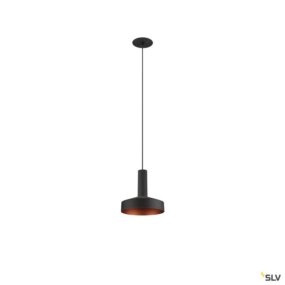 SLV LALU®, pendant light, Led Base, Mix&Match, recessed, 150cm, 9.5W, 3000K, PHASE, black 1007548
