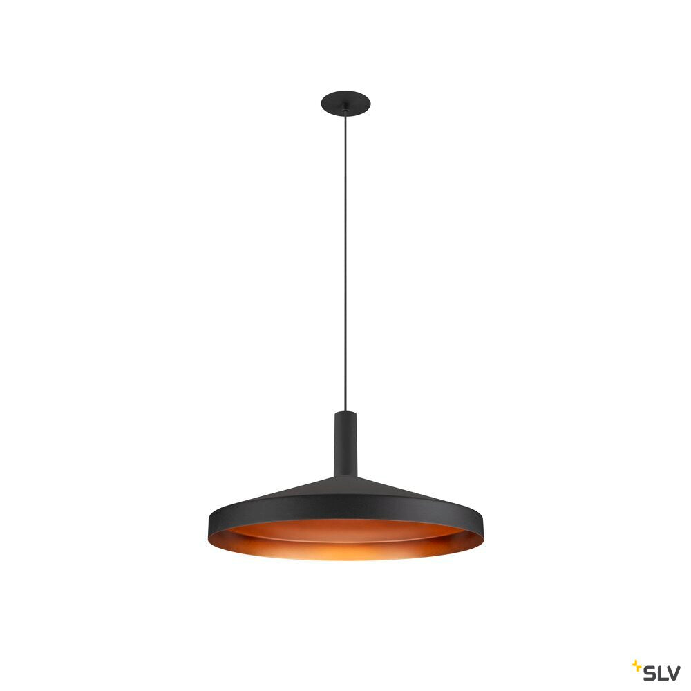 SLV LALU®, pendant light, Led Base, Mix&Match, recessed, 150cm, 9.5W, 3000K, PHASE, black 1007548