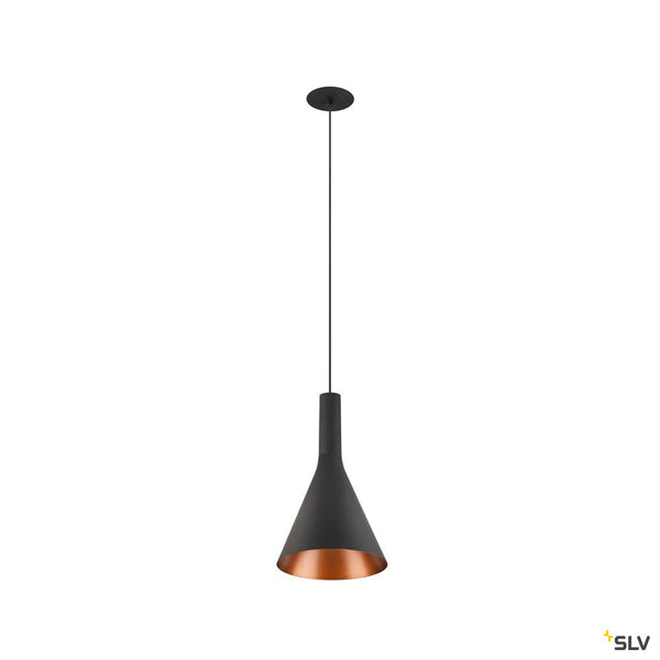 SLV LALU®, pendant light, Led Base, Mix&Match, recessed, 150cm, 9.5W, 3000K, PHASE, black 1007548