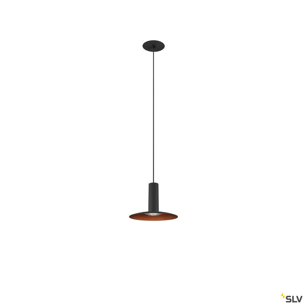 SLV LALU®, pendant light, Led Base, Mix&Match, recessed, 150cm, 9.5W, 3000K, PHASE, black 1007548