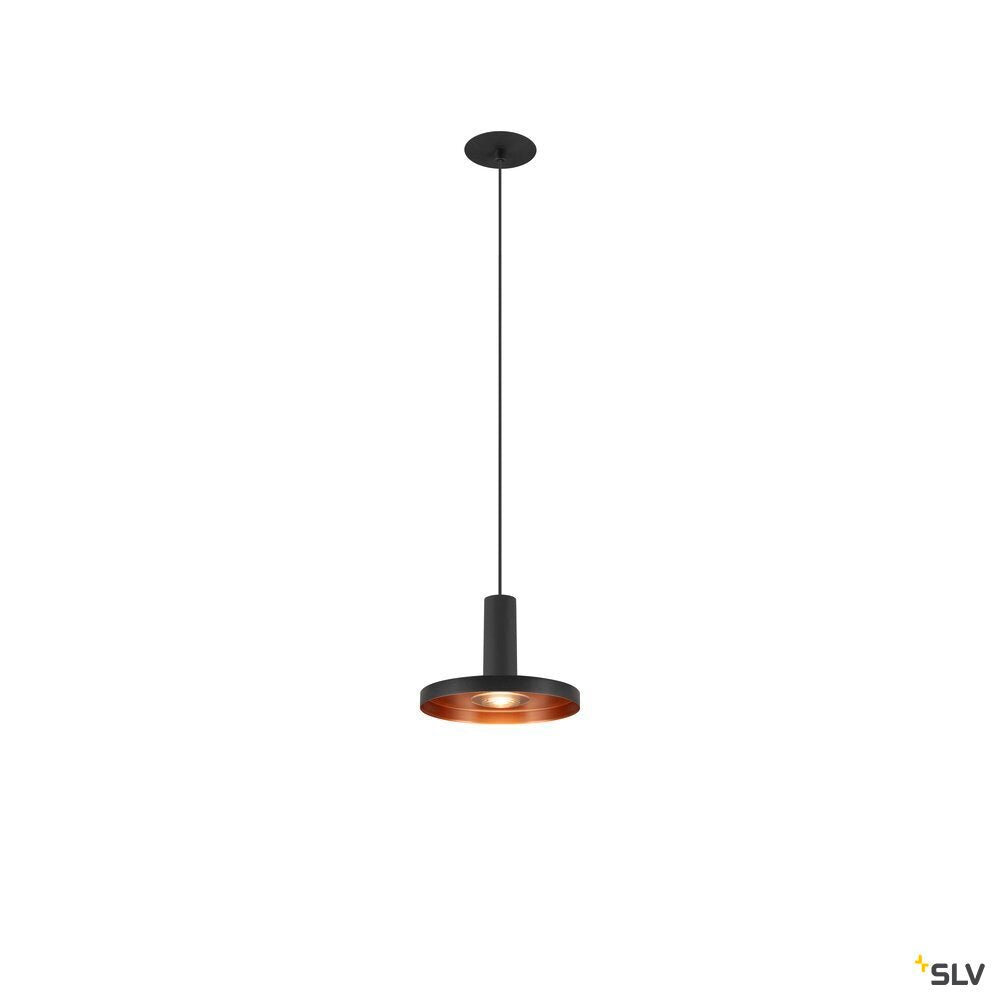 SLV LALU®, pendant light, Led Base, Mix&Match, recessed, 150cm, 9.5W, 3000K, PHASE, black 1007548