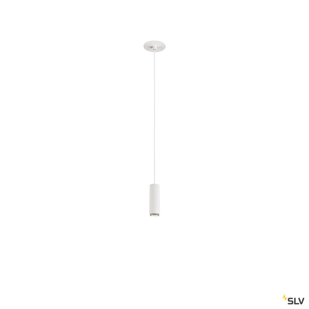 SLV LALU®, pendant light, Led Base, Mix&Match, recessed, 150cm, 9.5W, 3000K, PHASE, white 1007549