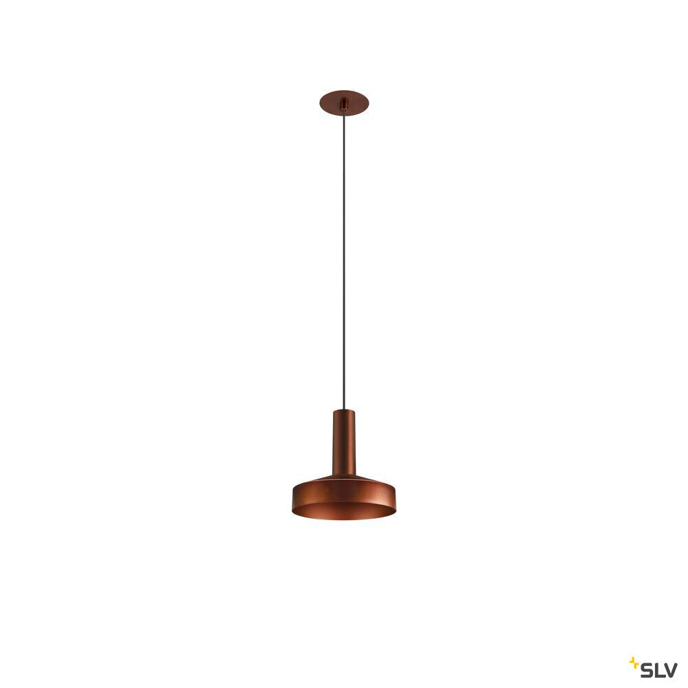 SLV LALU®, pendant light, Led Base, Mix&Match, recessed, 150cm, 9.5W, 3000K, PHASE, bronze 1007550
