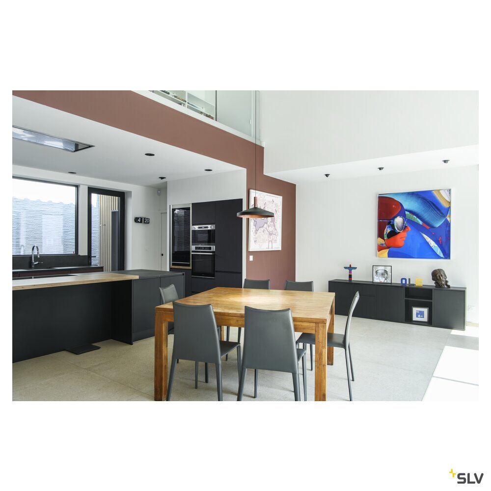 SLV LALU®, pendant light, Led Base, Mix&Match, recessed, 150cm, 9.5W, 3000K, PHASE, bronze 1007550