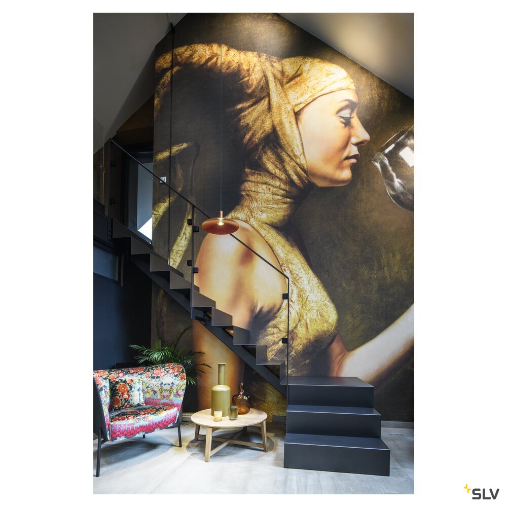 SLV LALU®, pendant light, Led Base, Mix&Match, recessed, 150cm, 9.5W, 3000K, PHASE, bronze 1007550