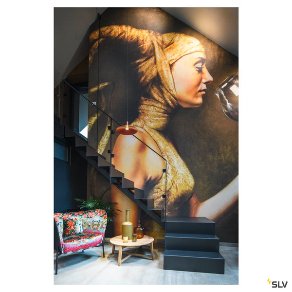 SLV LALU®, pendant light, Led Base, Mix&Match, recessed, 150cm, 9.5W, 3000K, PHASE, bronze 1007550