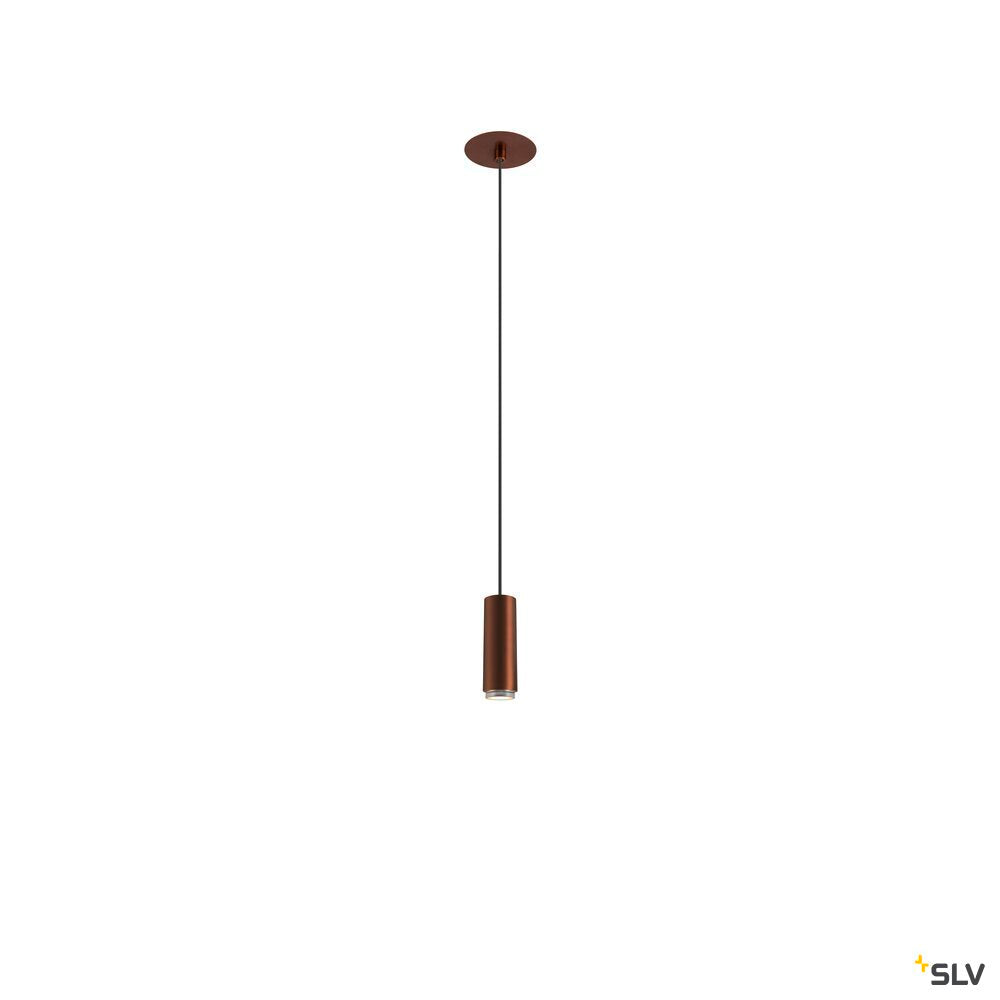 SLV LALU®, pendant light, Led Base, Mix&Match, recessed, 150cm, 9.5W, 3000K, PHASE, bronze 1007550