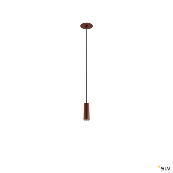 SLV LALU®, pendant light, Led Base, Mix&Match, recessed, 150cm, 9.5W, 3000K, PHASE, bronze 1007550