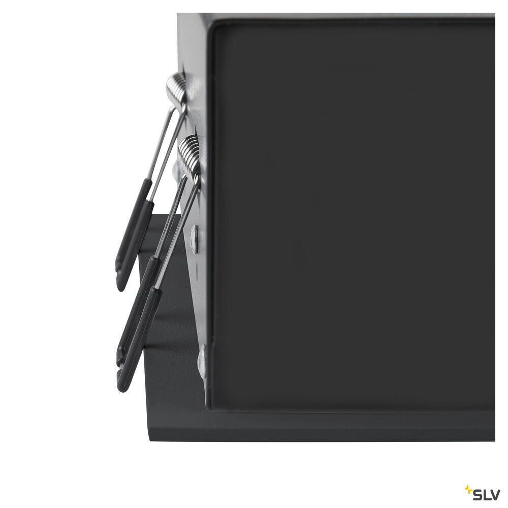 SLV KADUX, recessed ceiling light, double, 3000K, 38°, IP 20, square, black 1007559