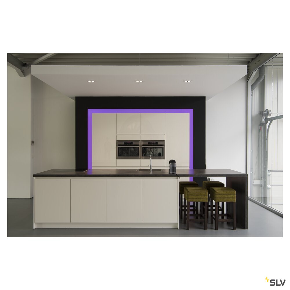 SLV KADUX, recessed ceiling light, double, 3000K, 38°, IP 20, square, white 1007560