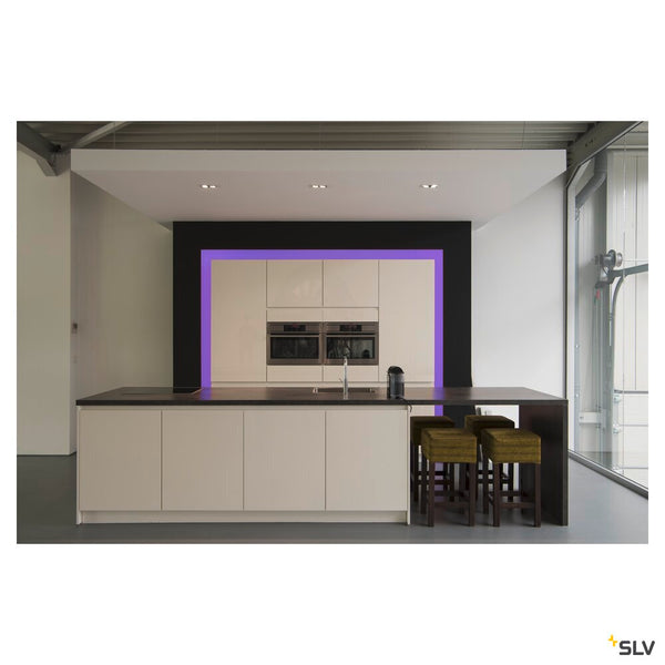SLV KADUX, recessed ceiling light, double, 3000K, 38°, IP 20, square, white 1007560