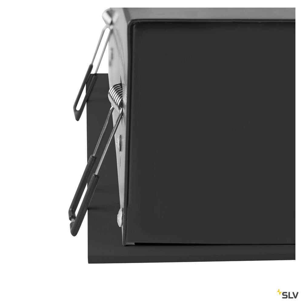 SLV KADUX, recessed ceiling light, triple, 3000K, 38°, IP 20, square, black 1007567