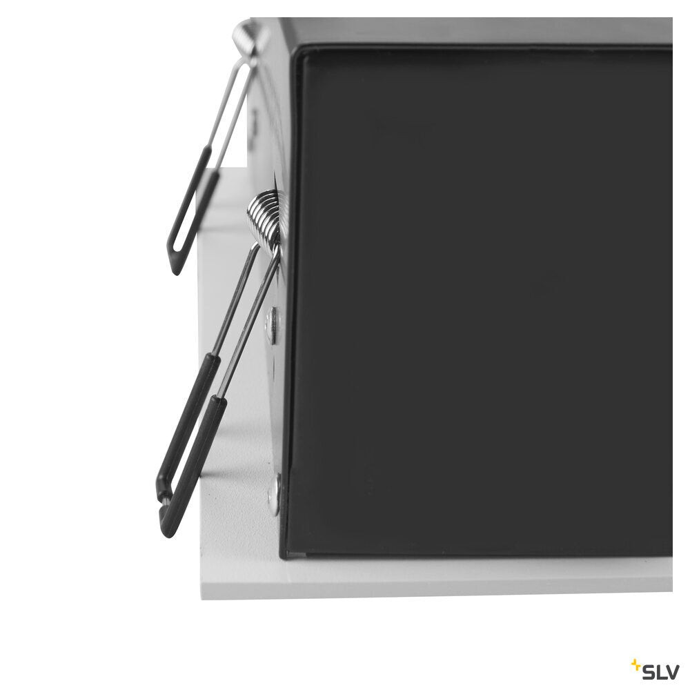 SLV KADUX, recessed ceiling light, triple, 3000K, 38°, IP 20, square, white 1007568