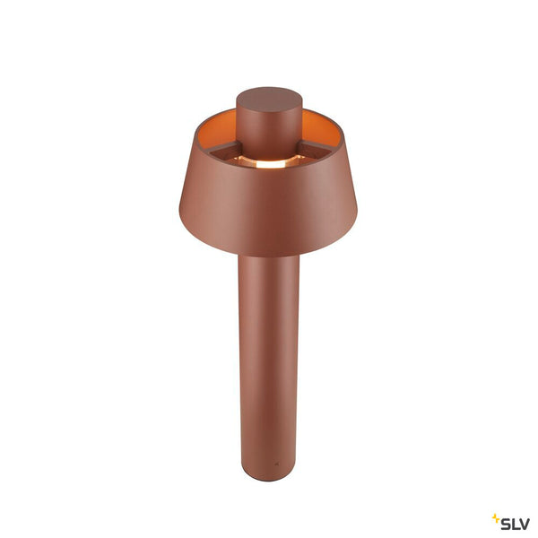 SLV PHOTONI 75, free-standing lamp, E27, 13W, rust 1007580