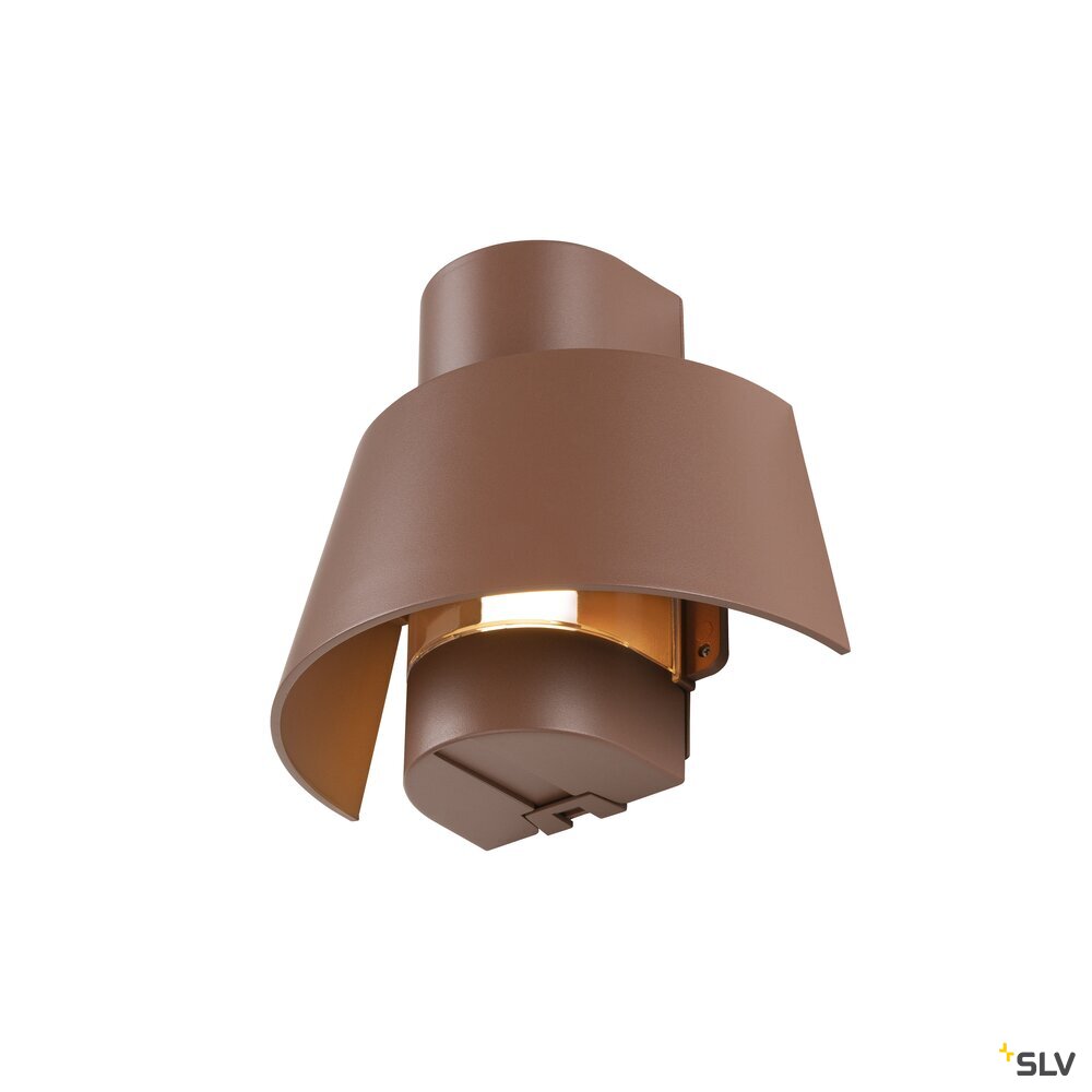 SLV PHOTONI, wall-mounted light, conical, 1x max. 13W, E27, rust 1007581