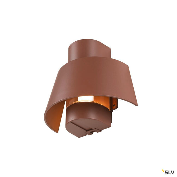 SLV PHOTONI, wall-mounted light, conical, 1x max. 13W, E27, rust 1007581