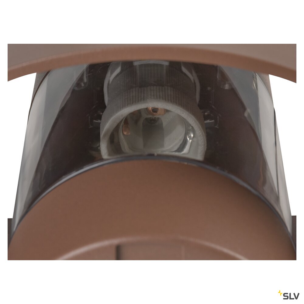 SLV PHOTONI, wall-mounted light, conical, 1x max. 13W, E27, rust 1007581