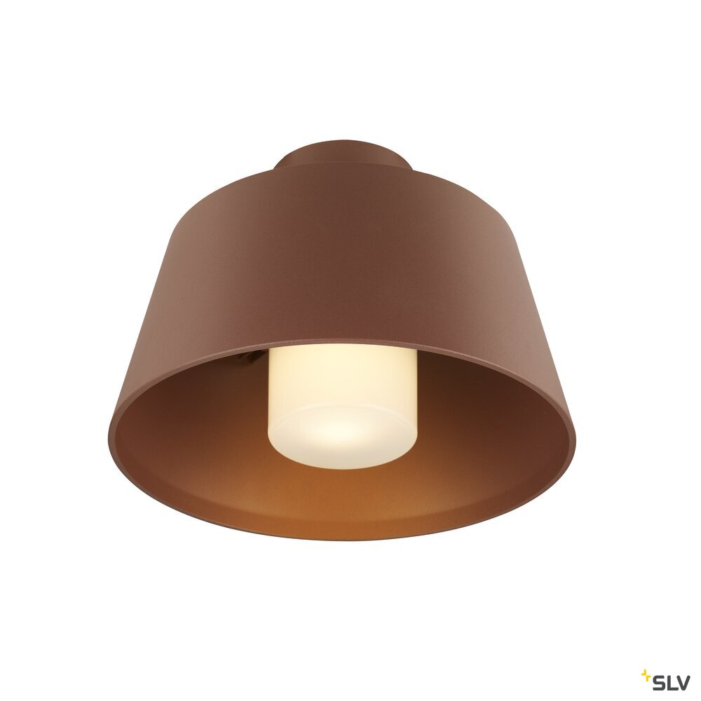SLV PHOTONI, ceiling-mounted light, conical, 1x max. 13W, E27, rust 1007582