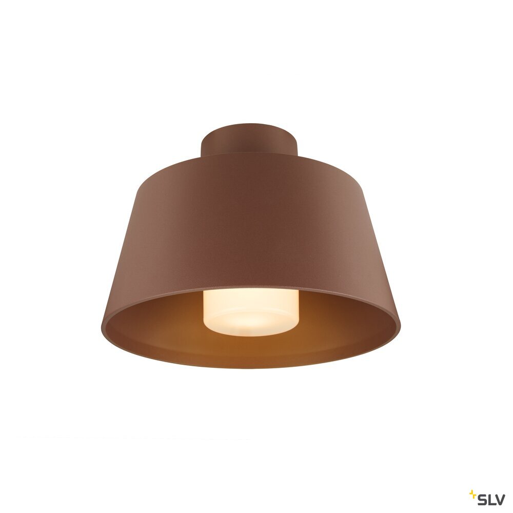 SLV PHOTONI, ceiling-mounted light, conical, 1x max. 13W, E27, rust 1007582