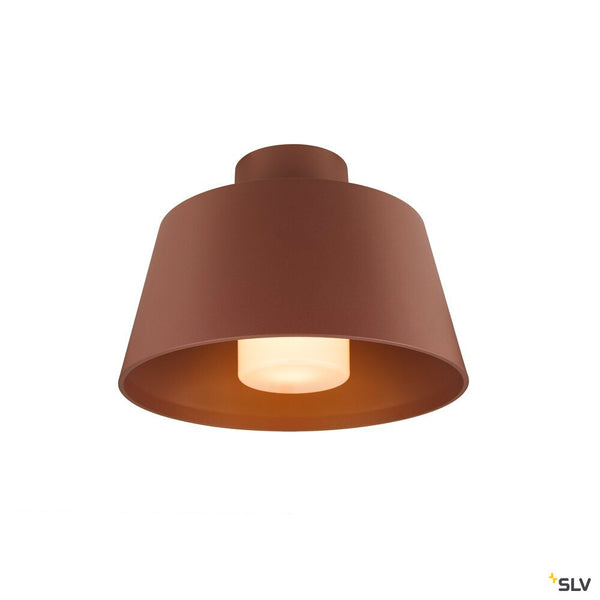 SLV PHOTONI, ceiling-mounted light, conical, 1x max. 13W, E27, rust 1007582