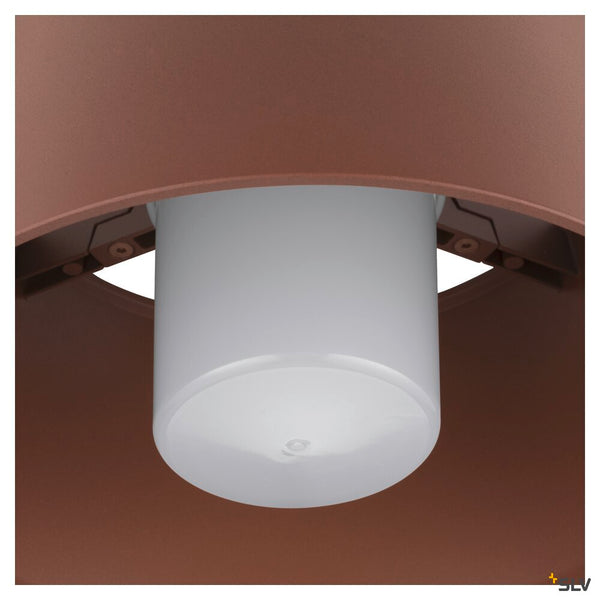 SLV PHOTONI, ceiling-mounted light, conical, 1x max. 13W, E27, rust 1007582