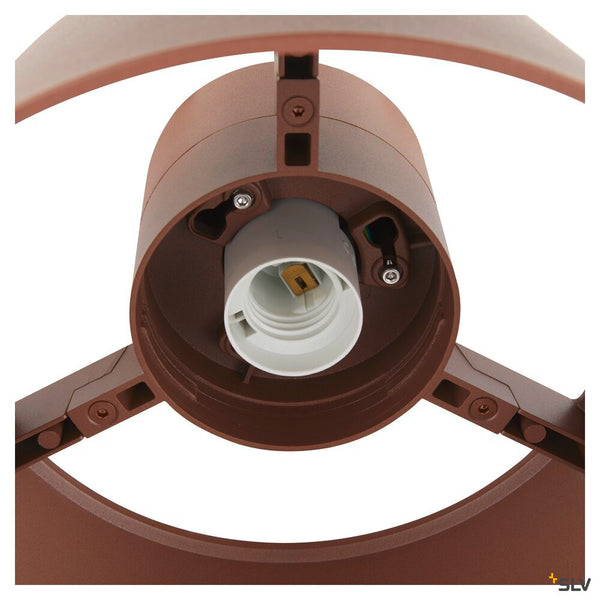 SLV PHOTONI, ceiling-mounted light, conical, 1x max. 13W, E27, rust 1007582