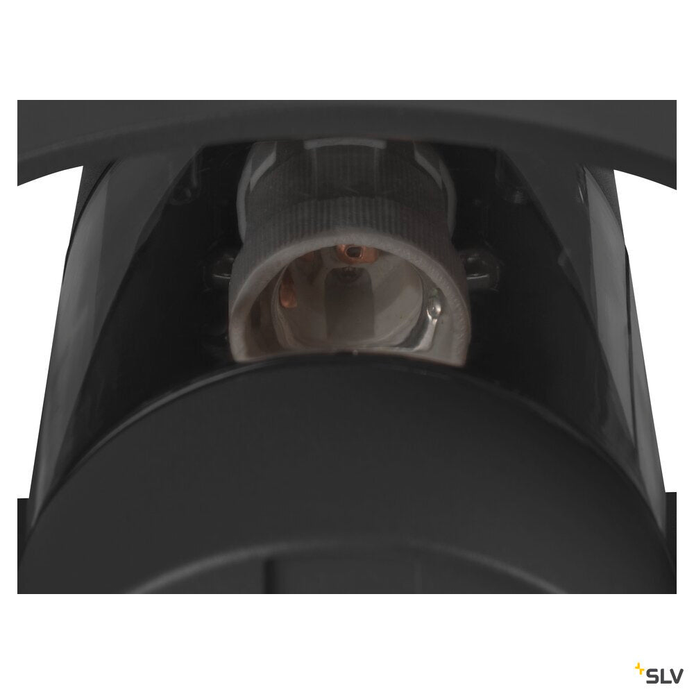 SLV PHOTONI, wall-mounted light, conical, 1x max. 13W, E27, black 1007585