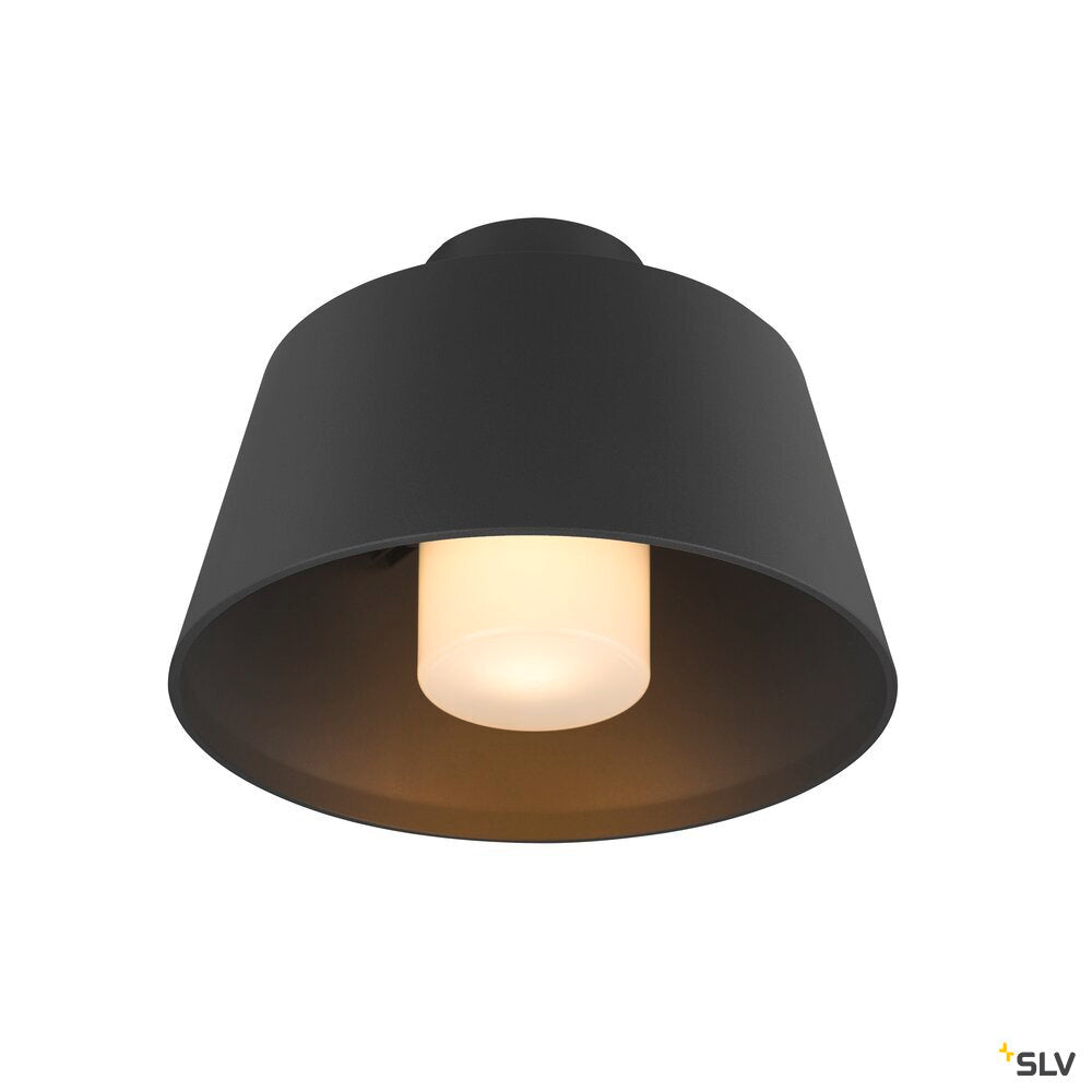 SLV PHOTONI, ceiling-mounted light, conical, 1x max. 13W, E27, black 1007586