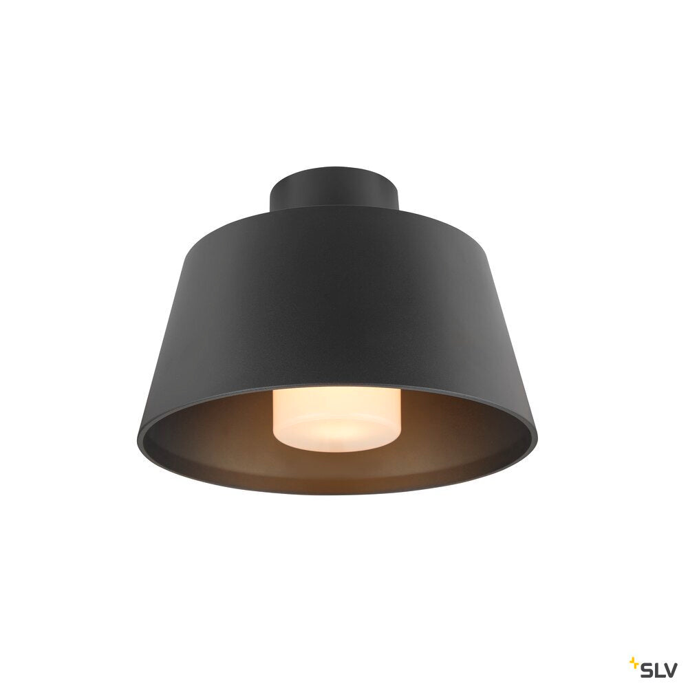 SLV PHOTONI, ceiling-mounted light, conical, 1x max. 13W, E27, black 1007586