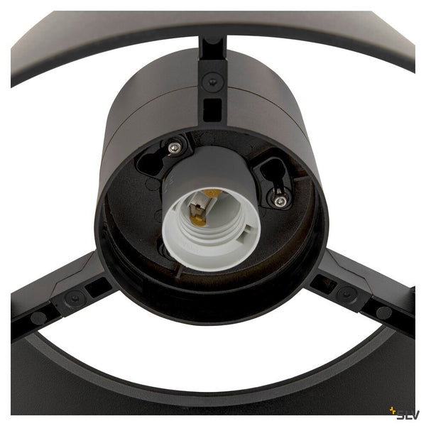 SLV PHOTONI, ceiling-mounted light, conical, 1x max. 13W, E27, black 1007586