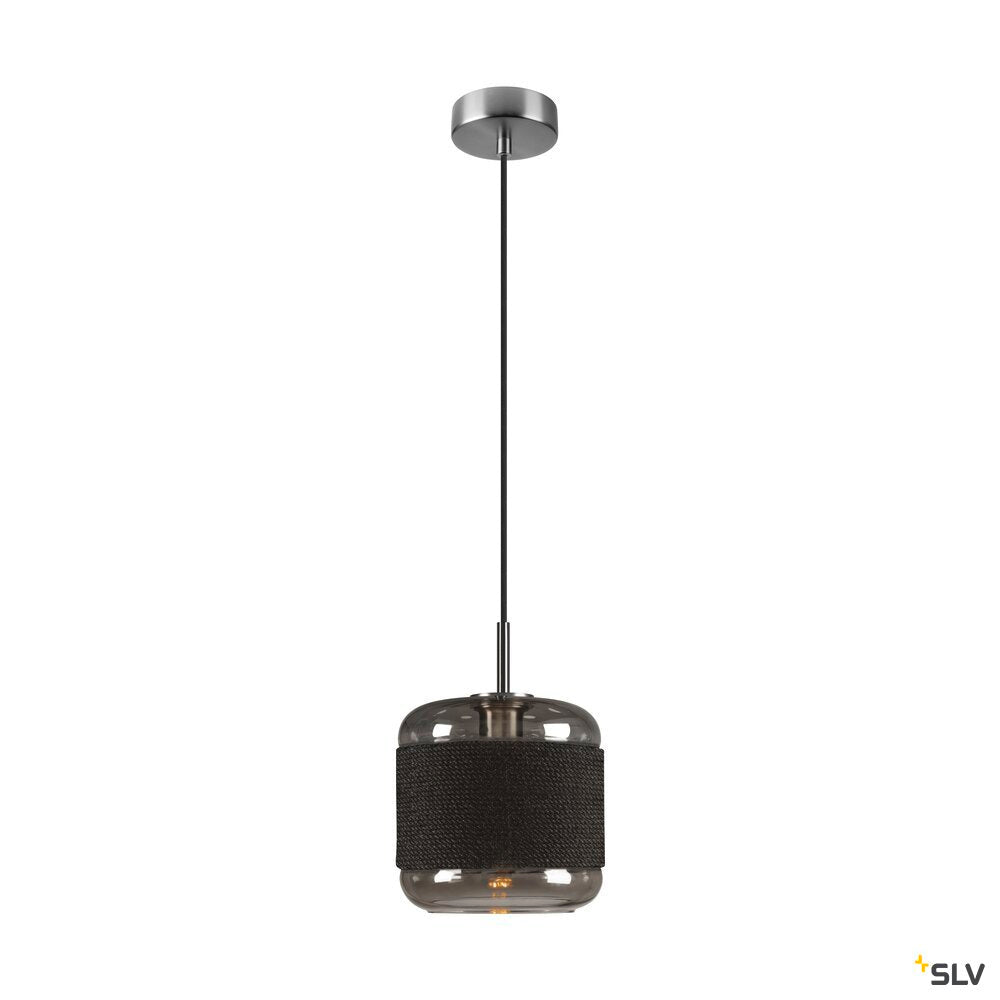 SLV PANTILO ROPE 20, pendant light, 250cm, E27, 15W, silver 1007588