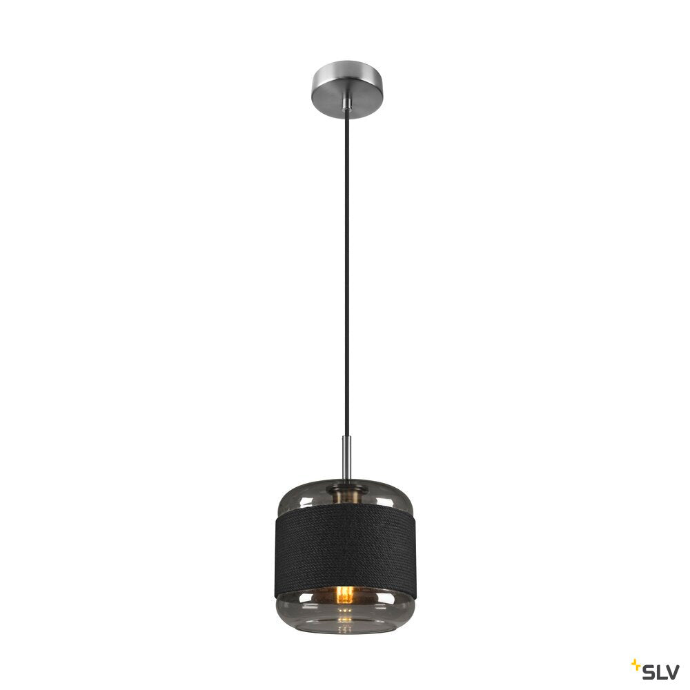 SLV PANTILO ROPE 20, pendant light, 250cm, E27, 15W, silver 1007588