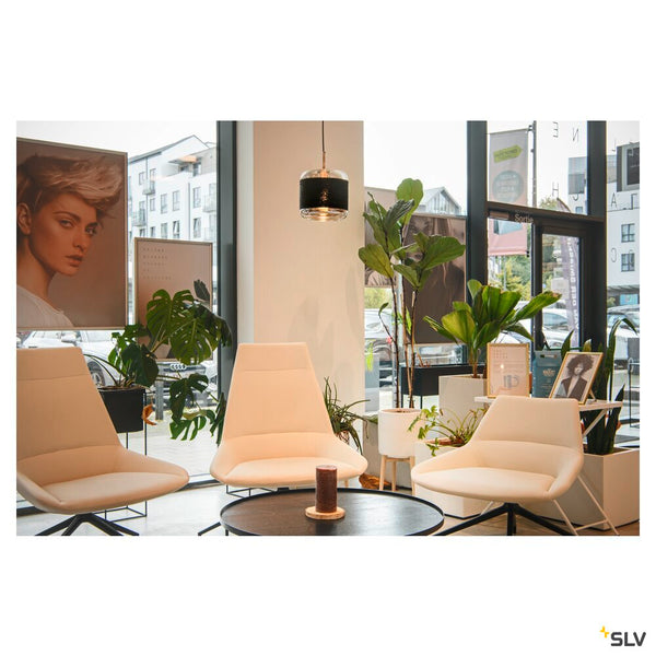 SLV PANTILO ROPE 20, pendant light, 250cm, E27, 15W, silver 1007588