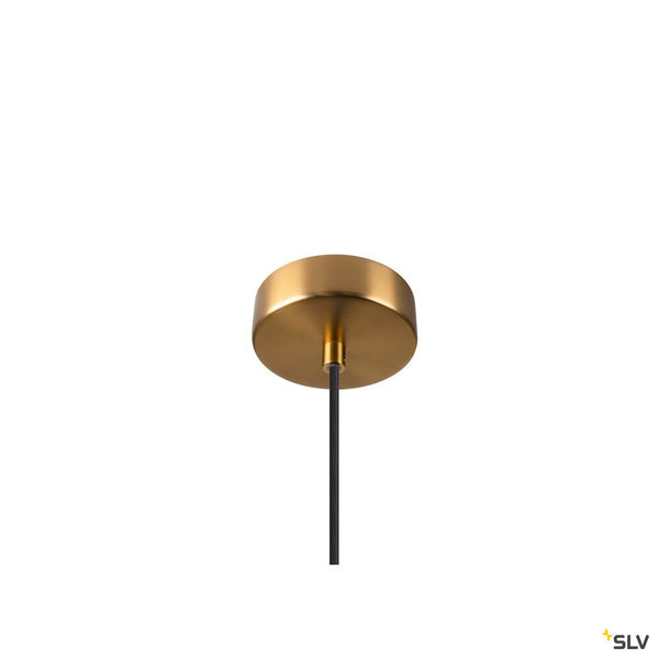 SLV PANTILO ROPE 20, pendant light, 250cm, E27, 15W, gold 1007589