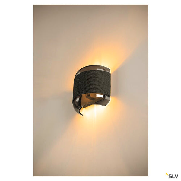 SLV PANTILO ROPE, wall-mounted light, other, 1x max. 15W G9, silver 1007594