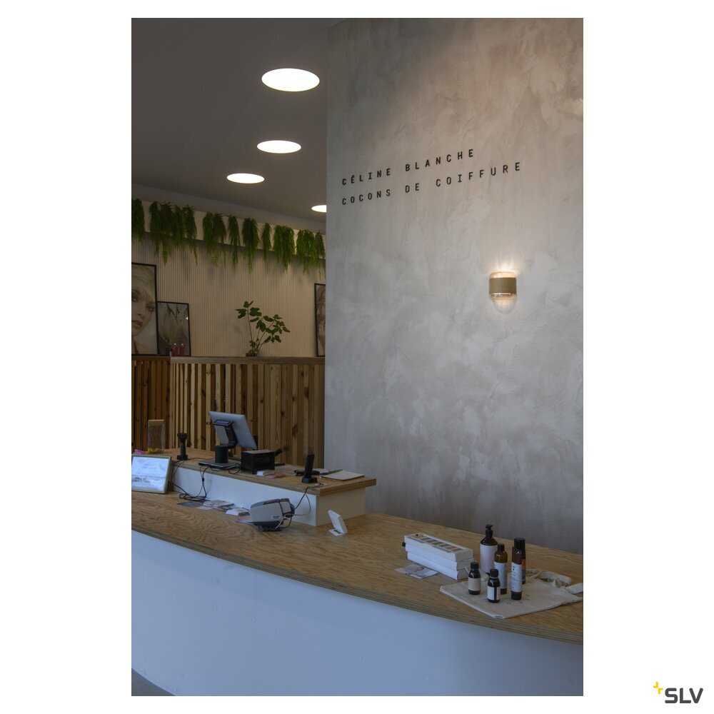 SLV PANTILO ROPE, wall-mounted light, other, 1x max. 15W G9, gold 1007595